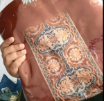 Merun color flower print