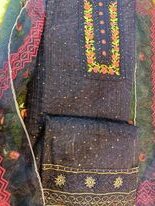 Mosline tissue Blue dress