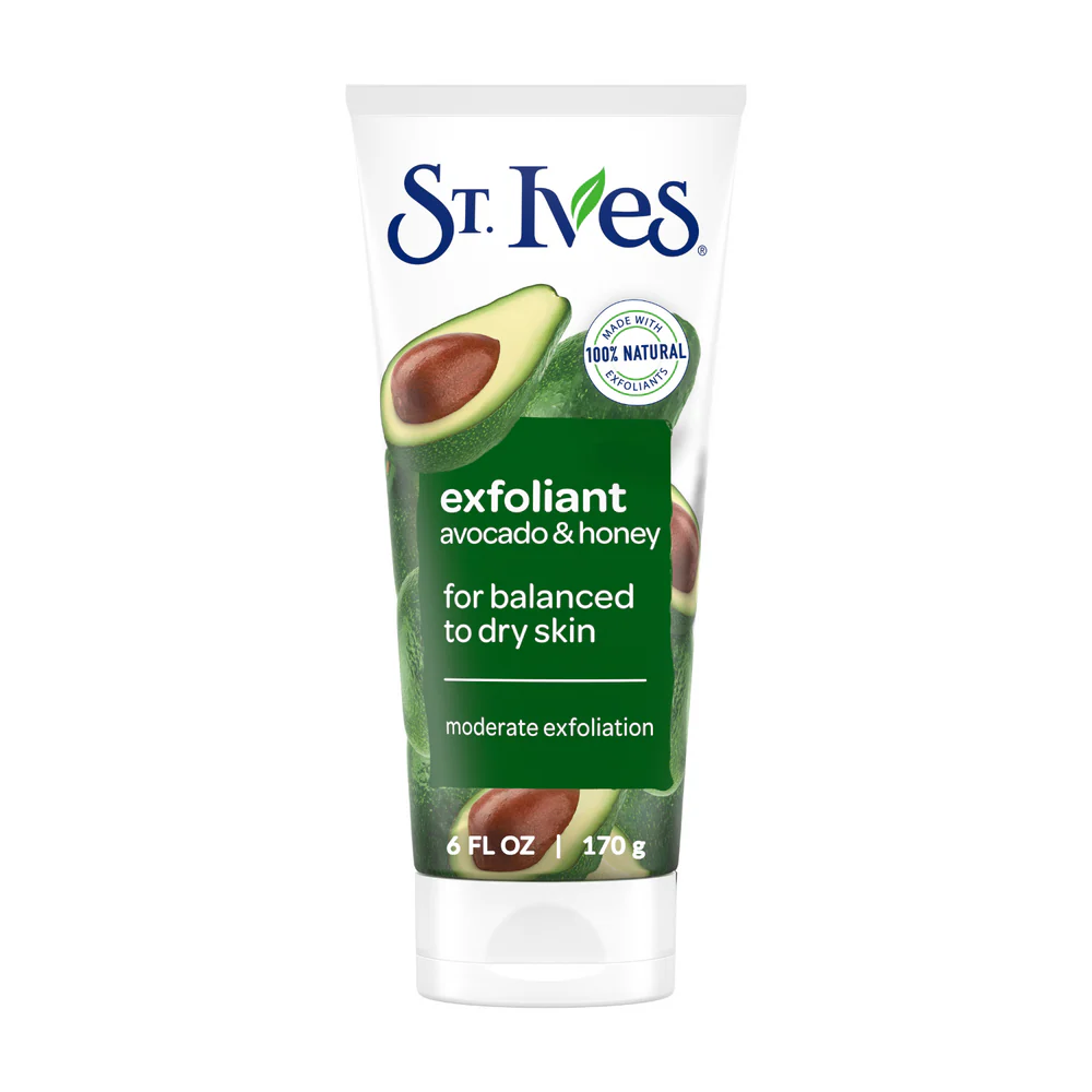 1_fa49bc80-90a8-428e-bc7e-d3467e997ab2 St Ives Facial Exfoliant Avocado and Honey Face Scrub - Image 1